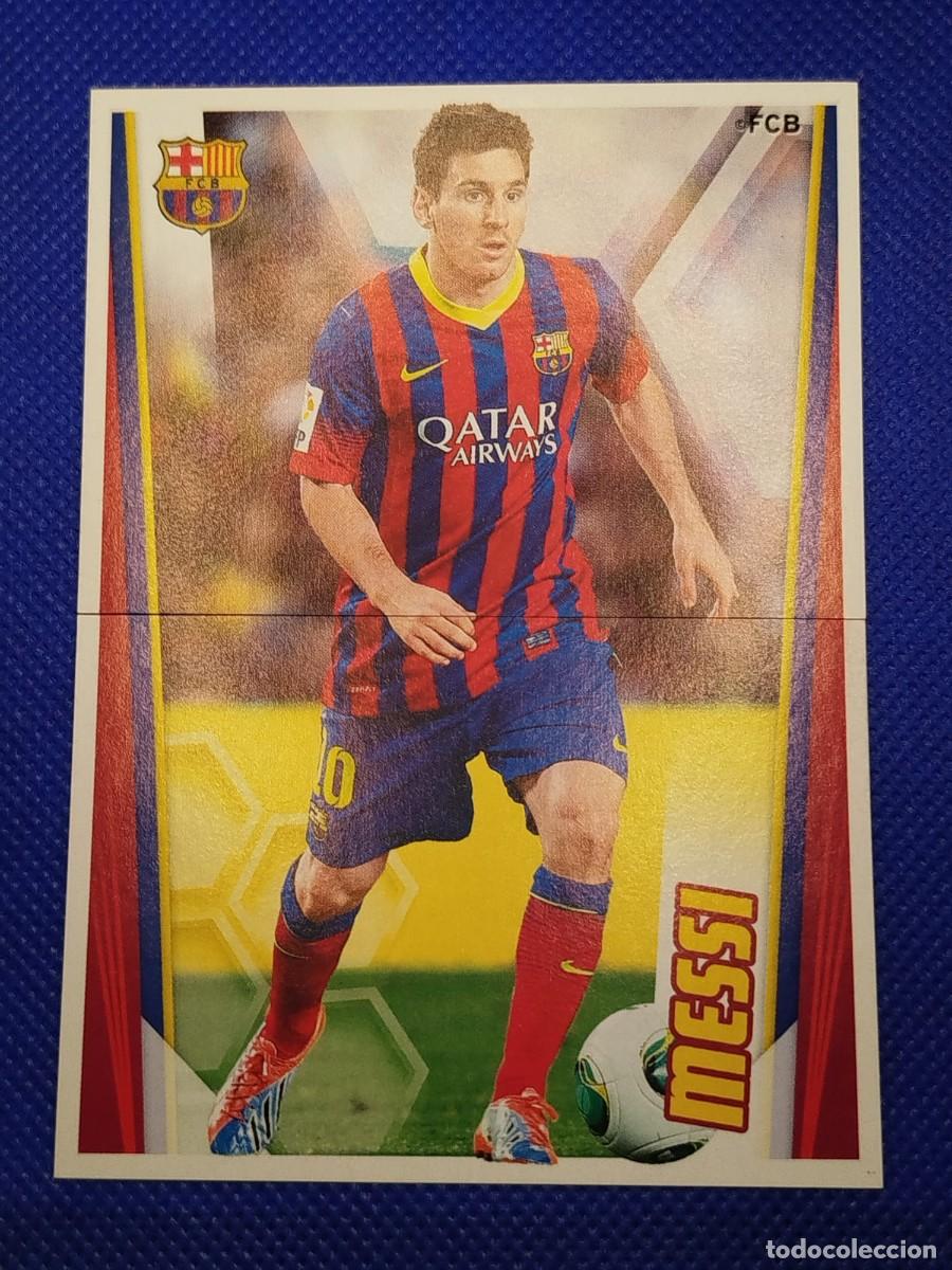 Coleccionismo deportivo: #139-140 LIONEL MESSI 2013 2014 PANINI FC BARCELONA COLECCION OFICIAL 13 14
