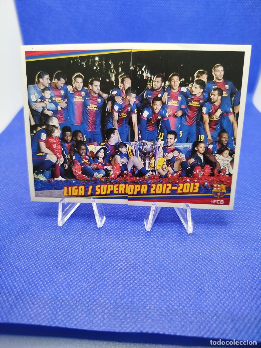 Coleccionismo deportivo: #182-183 LIONEL MESSI 2013 2014 PANINI FC BARCELONA OFICIAL LIGA SUPERCOPA 12-13