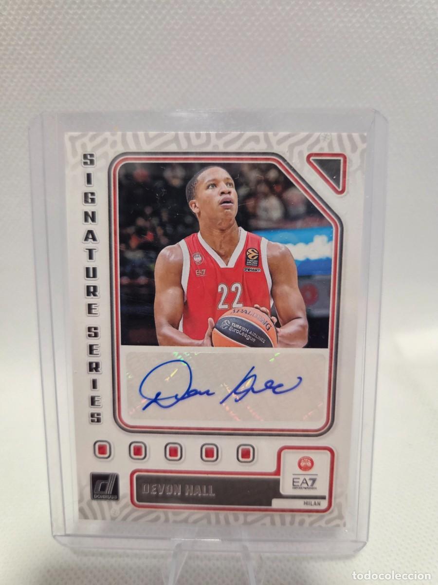 Coleccionismo deportivo: 2023 Panini Donruss Turkish Airlines Euroleague Signature Series #SS-HLL Devon Hall AUTO
