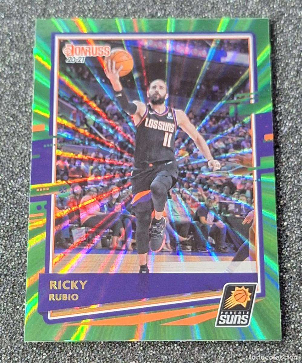 Coleccionismo deportivo: Ricky Rubio Phoenix Suns Panini Donruss Basketball Green Laser