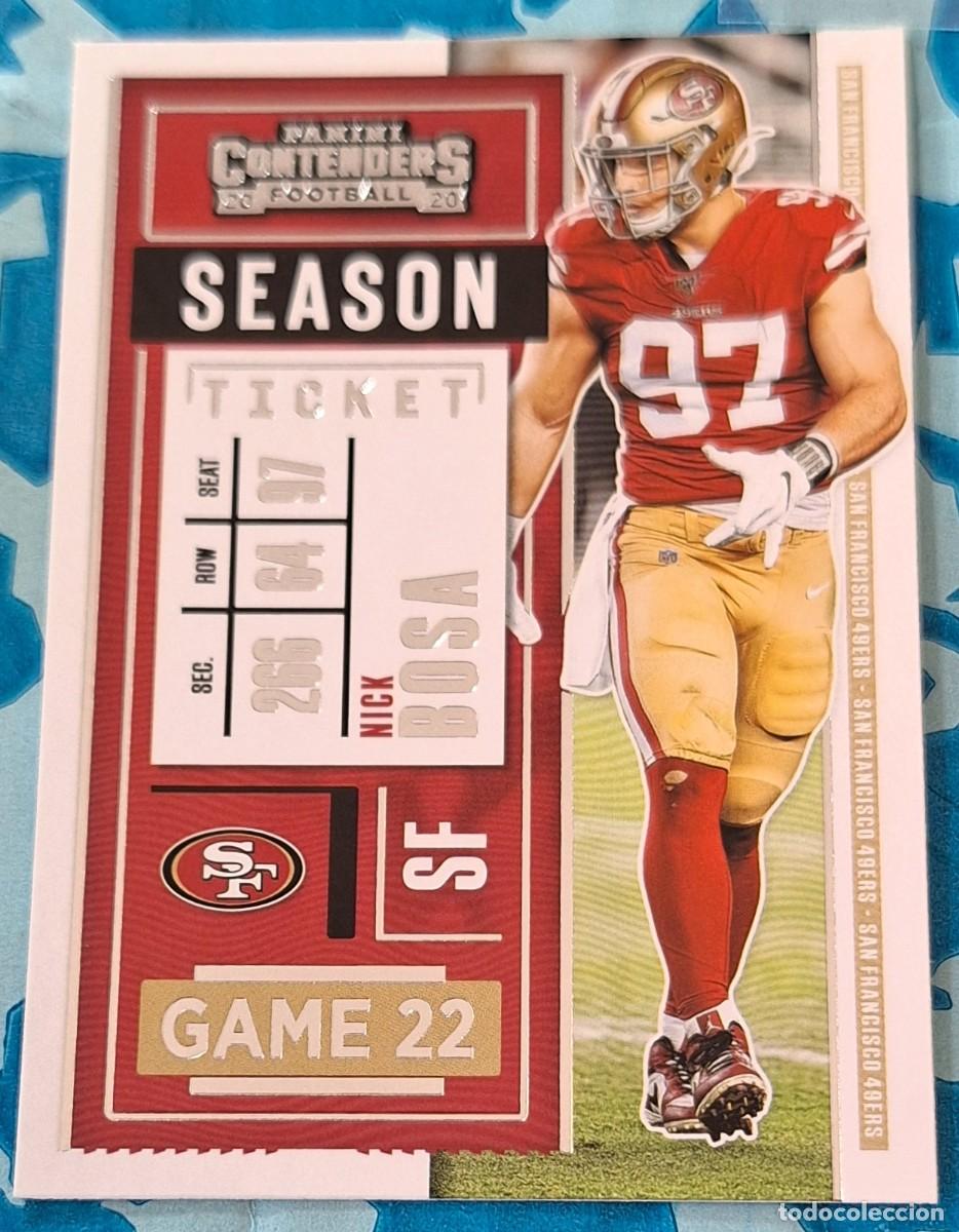 Coleccionismo deportivo: Nick Bosa San Francisco 49ers Panini Contenders Football Season Ticket