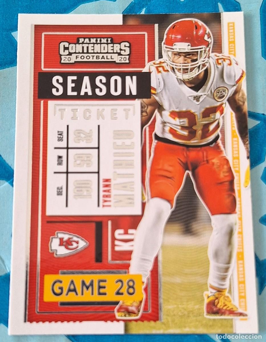 Coleccionismo deportivo: Tyrann Mathieu Kansas City Chiefs Panini Contenders Football Season Ticket
