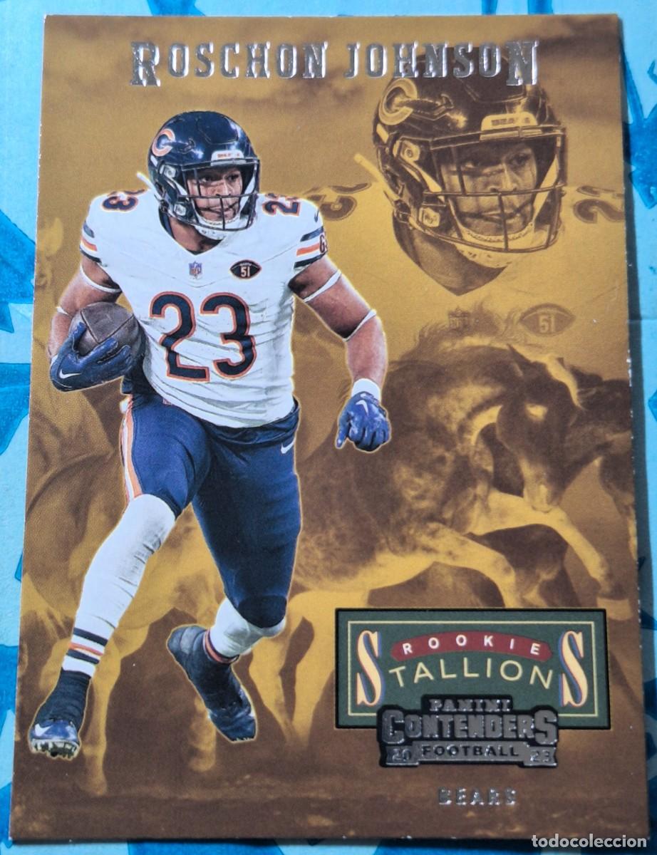 Coleccionismo deportivo: Roschon Johnson Chicago Bears Panini Contenders Football Rookie Stallions