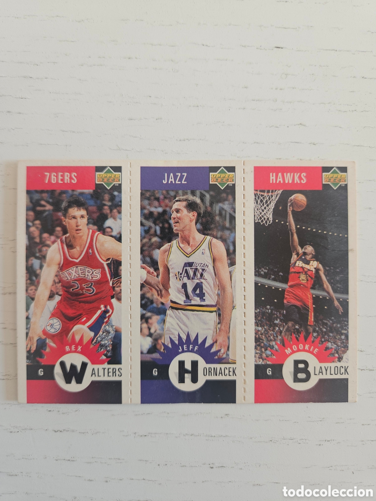 Coleccionismo deportivo: BAYLOCK HORNACEK WALTERS UPPER DECK BALONCESTO NBA 1996 M2 M84 M63
