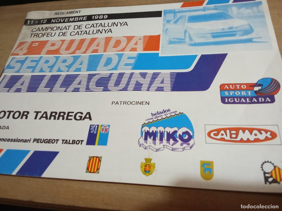 Coleccionismo deportivo: Auto sport Igualada.1989.Pujada serra de la Llacuna.