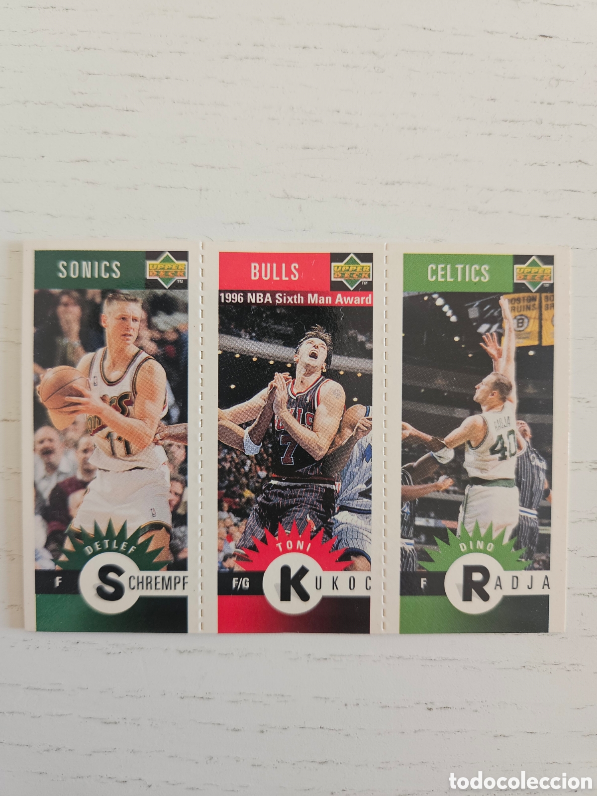 Coleccionismo deportivo: RADJA KUKOC SCHREMPF UPPER DECK BALONCESTO NBA 1996 M12 M76 M5