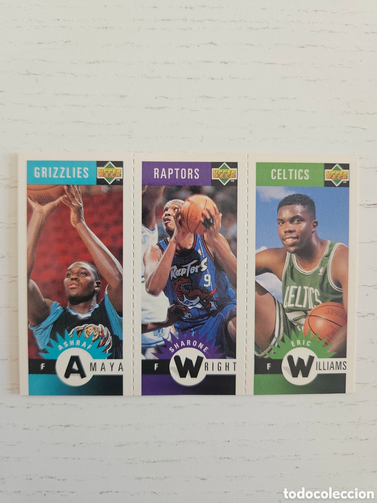 Coleccionismo deportivo: WILLIAMS WRIGHT AMAYA UPPER DECK BALONCESTO NBA 1996 M6 M81 M87