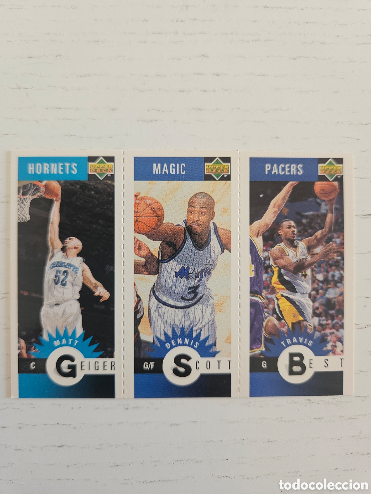 Coleccionismo deportivo: BEST SCOTT GEIGER UPPER DECK BALONCESTO NBA 1996 M33 M59 M8