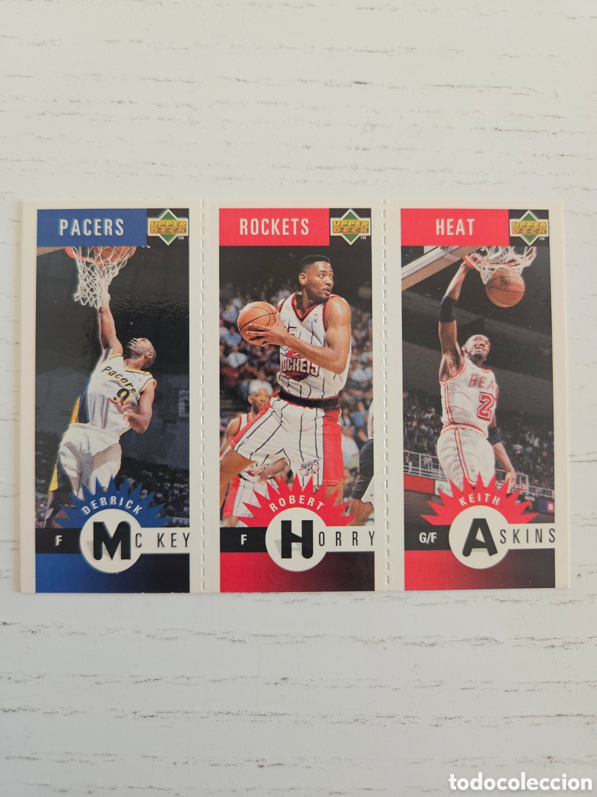 Coleccionismo deportivo: MC KEY HORRY ASKINS UPPER DECK BALONCESTO NBA 1996 M35 M32 M44