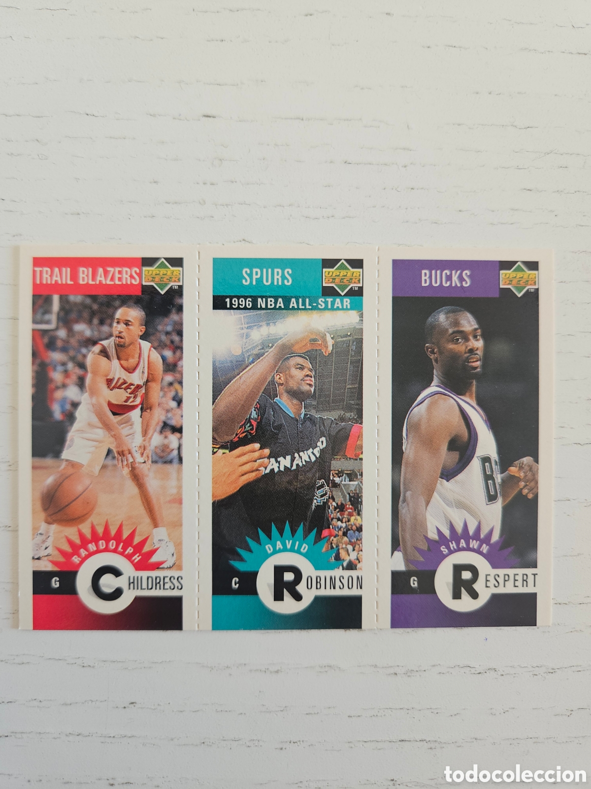 Coleccionismo deportivo: CHILDRESS ROBINSON RESPERT UPPER DECK BALONCESTO NBA 1996 M68 M73 M46