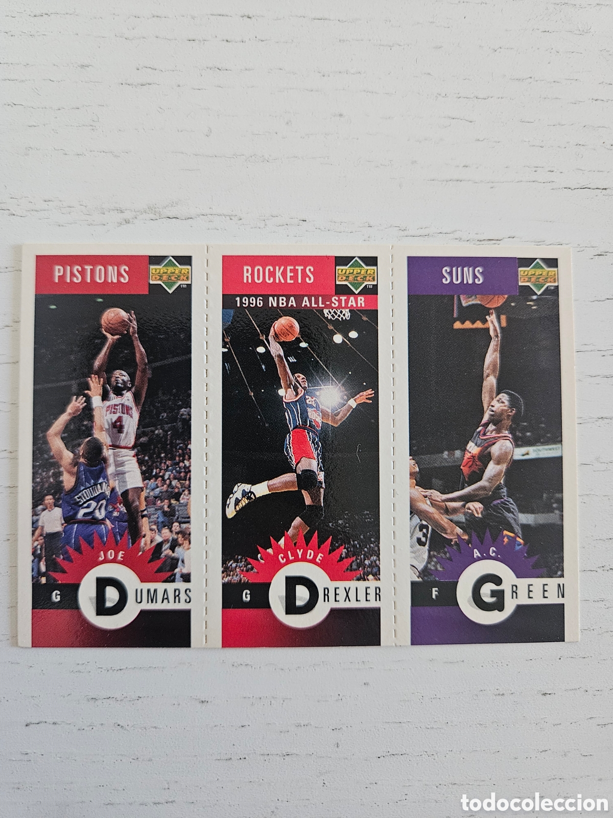 Coleccionismo deportivo: DUMARS DREXLER GREEN UPPER DECK BALONCESTO NBA 1996 M24 M31 M66