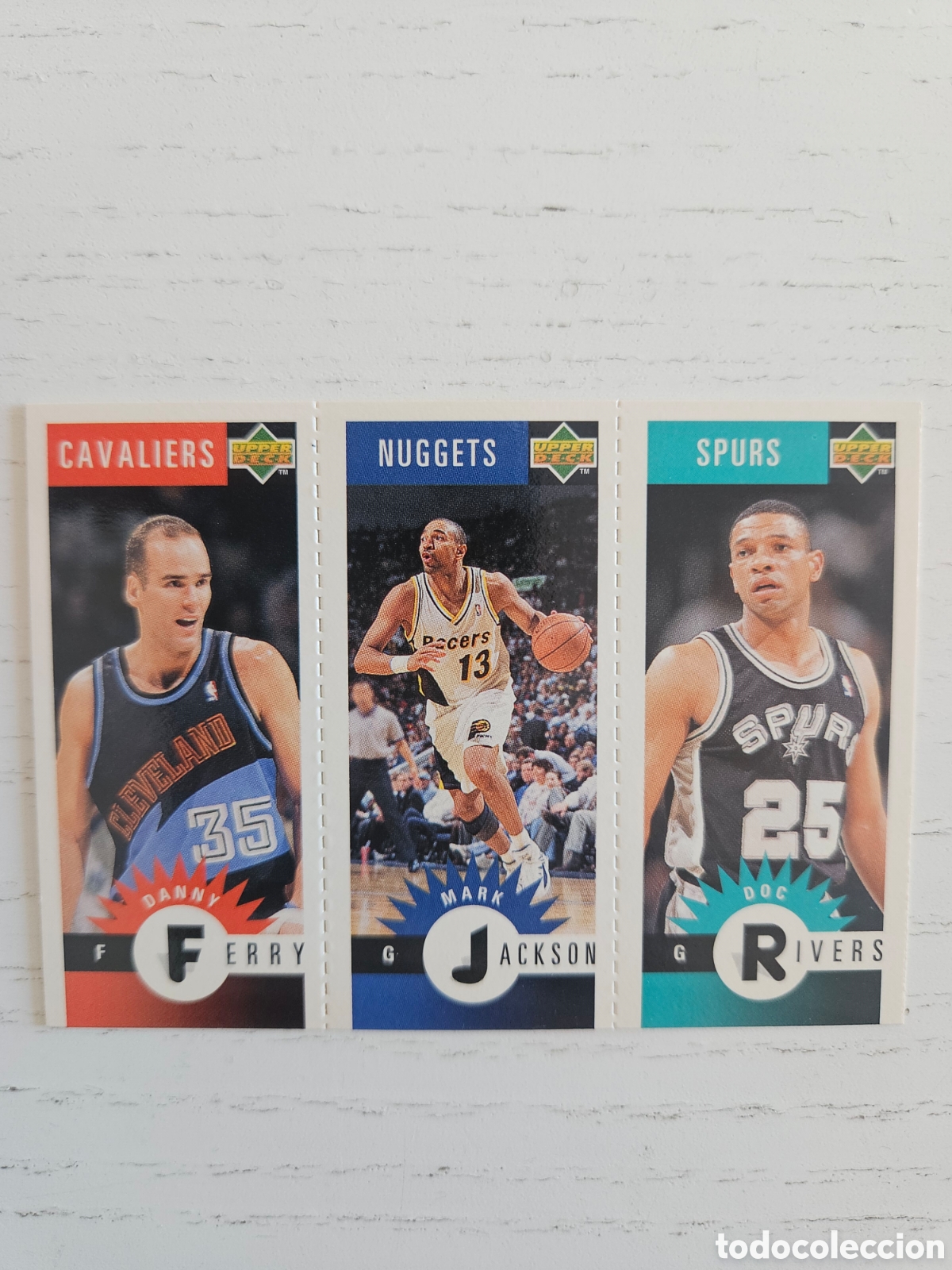 Coleccionismo deportivo: FERRY JACKSON RIVERS UPPER DECK BALONCESTO NBA 1996 M75 M34 M15