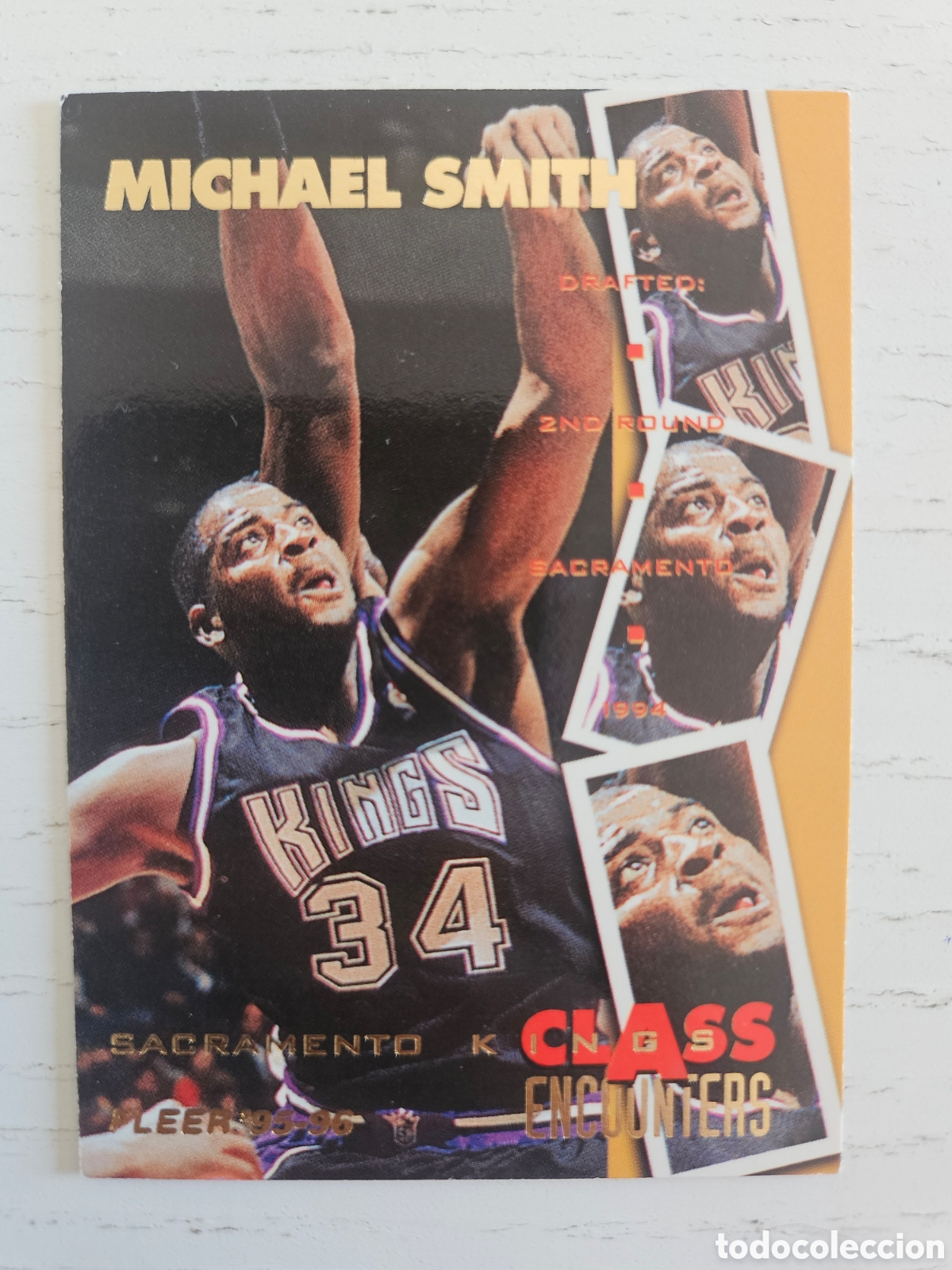 Coleccionismo deportivo: 448 MICHAEL SMITH SACRAMENTO KINGS CLASS ENCOUNTRES Trading Card NBA FLEER 95 96 Cromo Carta Tarj