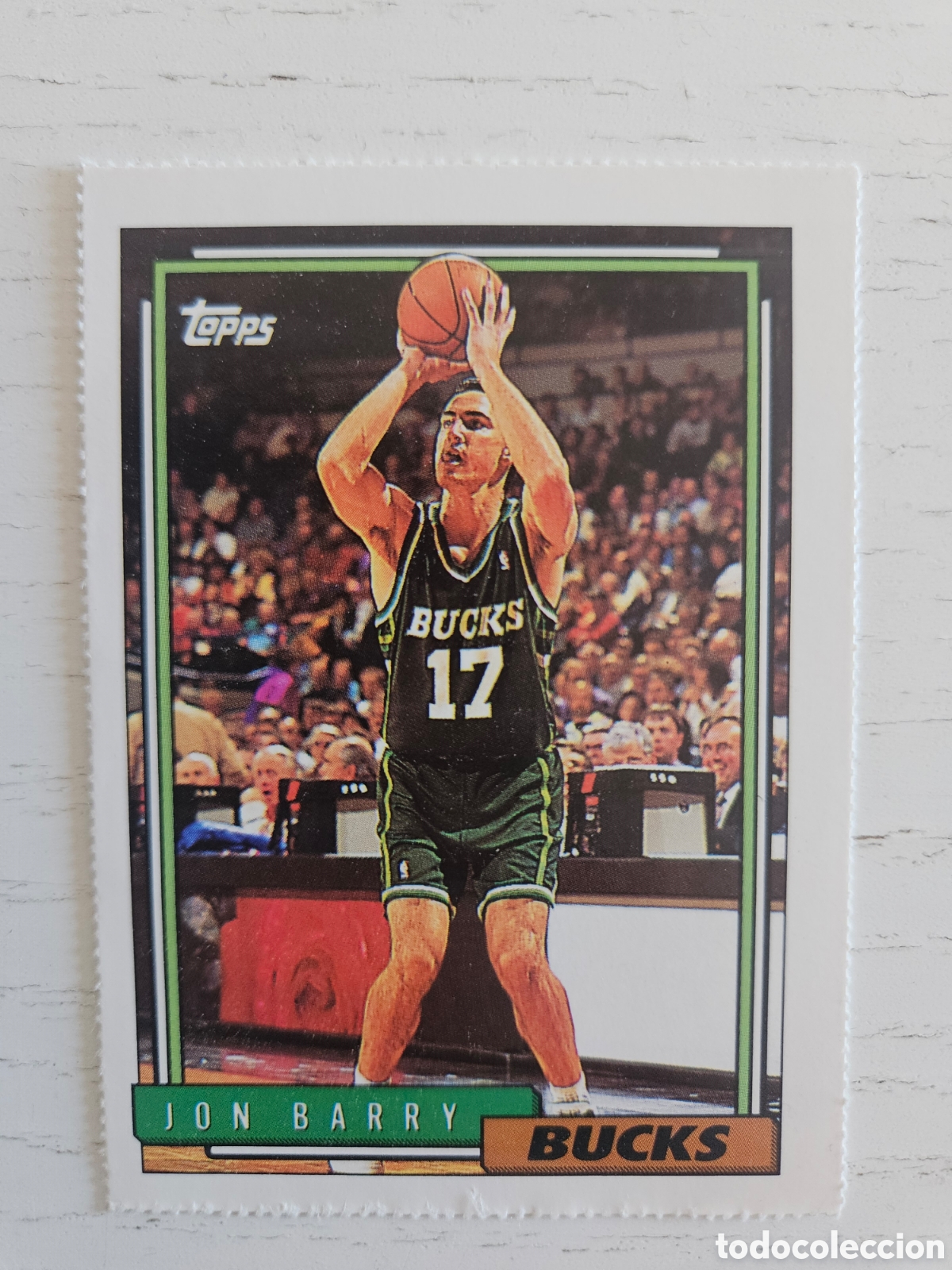 Coleccionismo deportivo: Topps Basketball 1992/93 Rookie Card #348 Jon Barry Milwaukee Bucks NBA Card