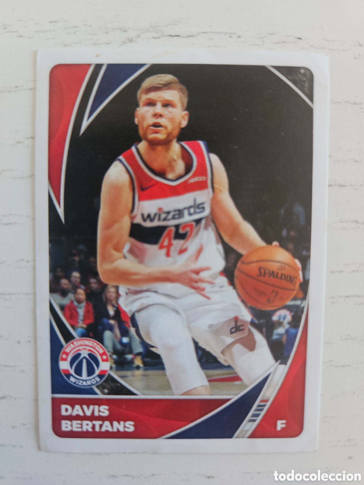 Coleccionismo deportivo: CROMO BALONCESTO DAVIS BERTANS WASHINGTON WIZARDS SIN PEGAR N&ordm; 299 LIGA NBA 2020-2021/20-21 PANINI