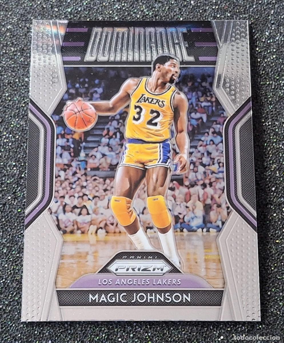 Coleccionismo deportivo: Magic Johnson Los Angeles Lakers Panini Prizm Basketball Dominance