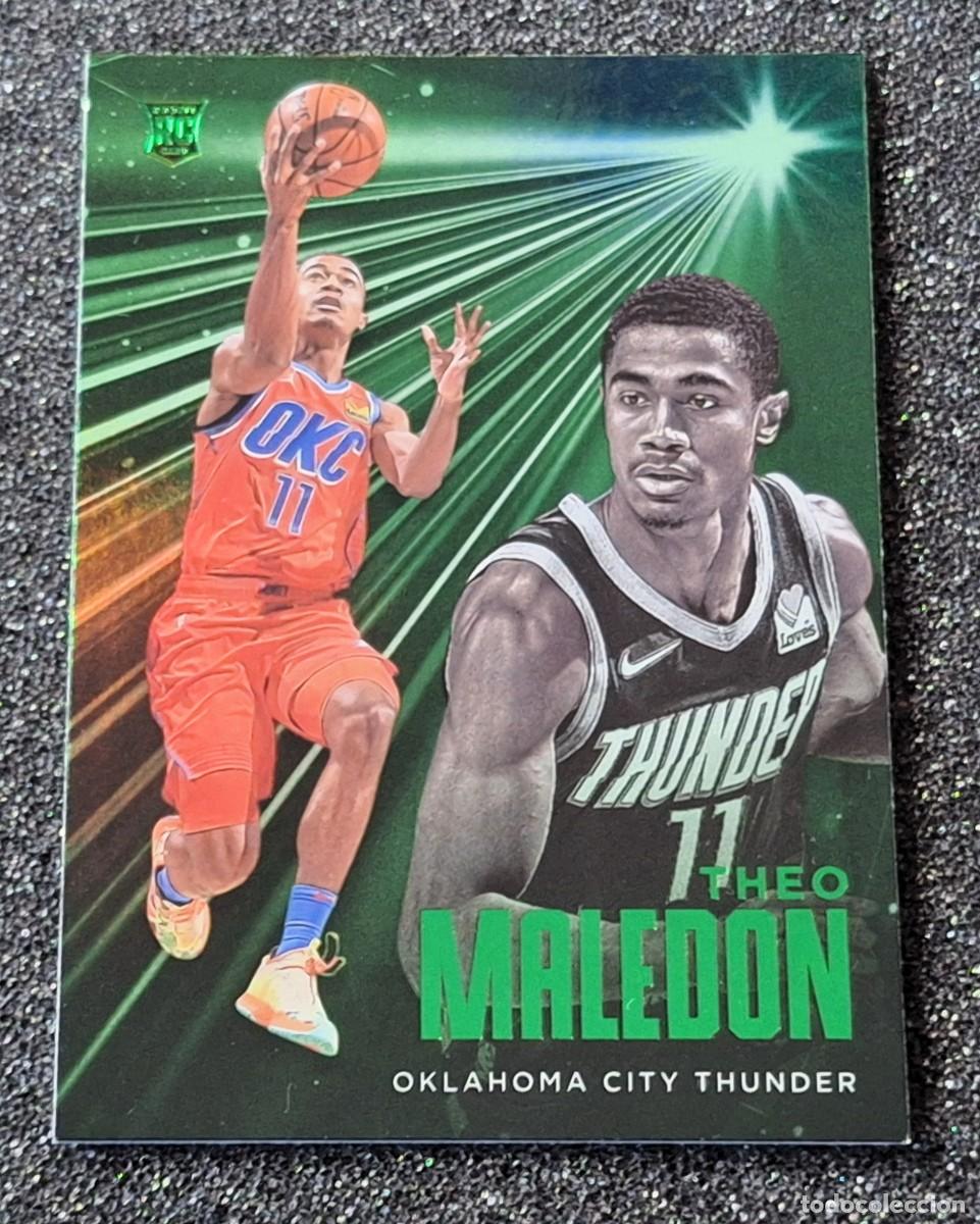 Coleccionismo deportivo: Theo Maledon Oklahoma City Thunder Panini Essentials Basketball Rookie RC Green