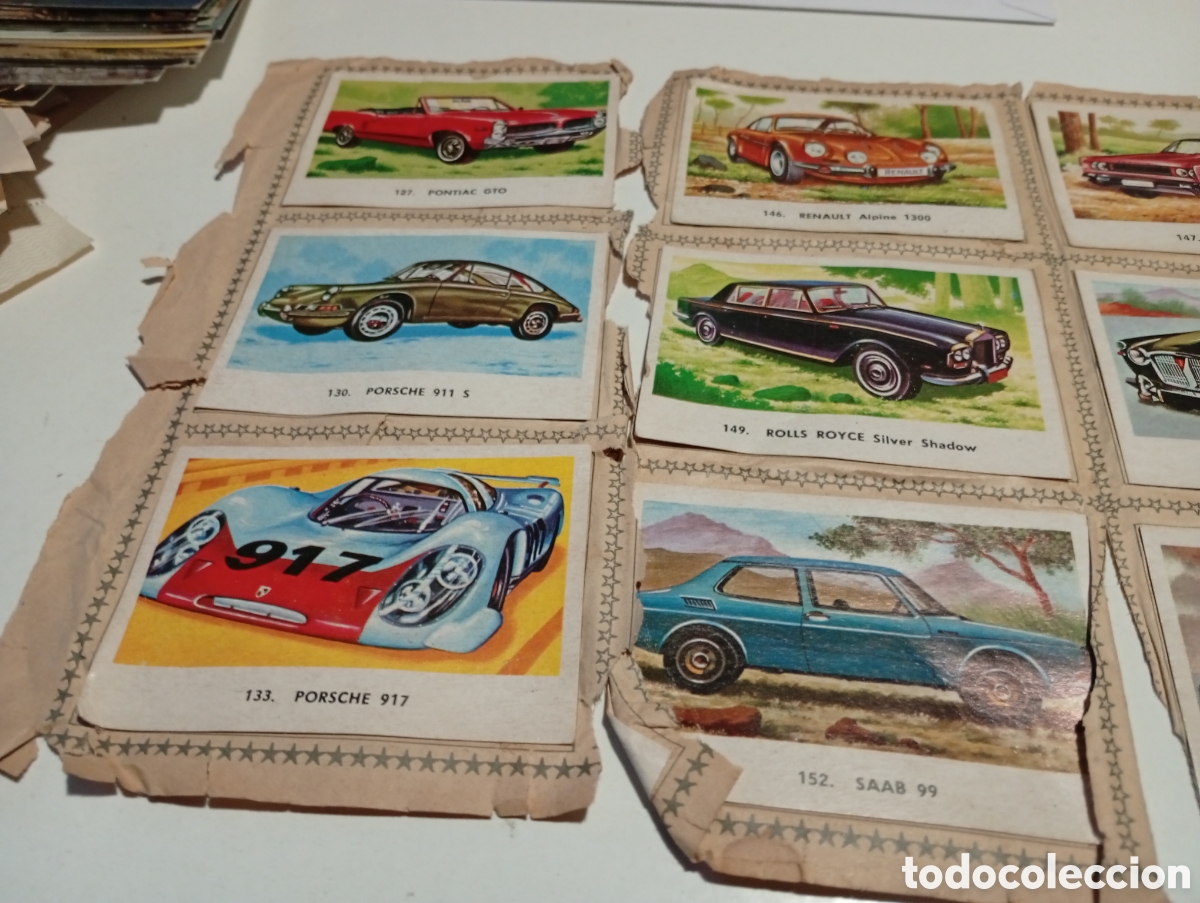Coleccionismo deportivo: 24 cromos coches varios modelos Renault, Seat etc