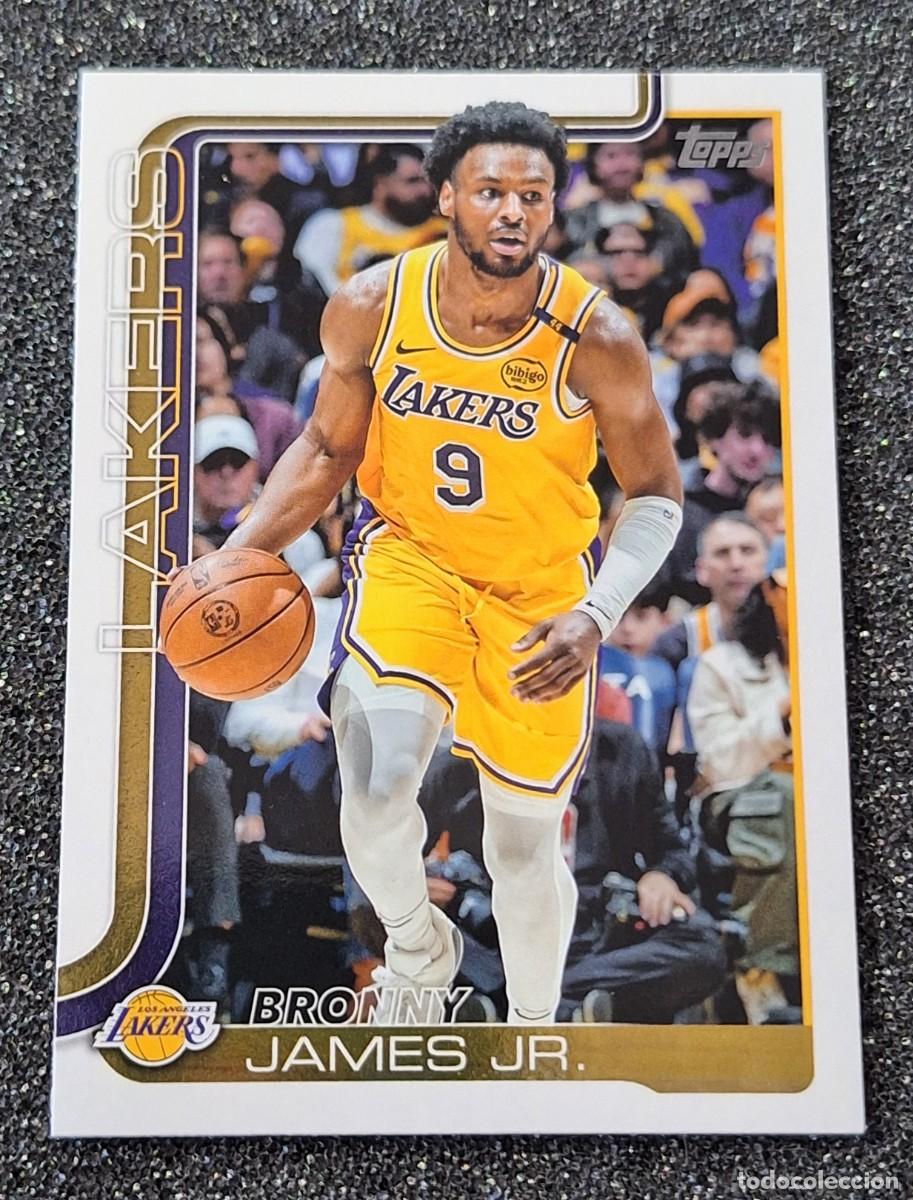 Coleccionismo deportivo: Bronny James Jr. Los Angeles Lakers Topps Basketball #152