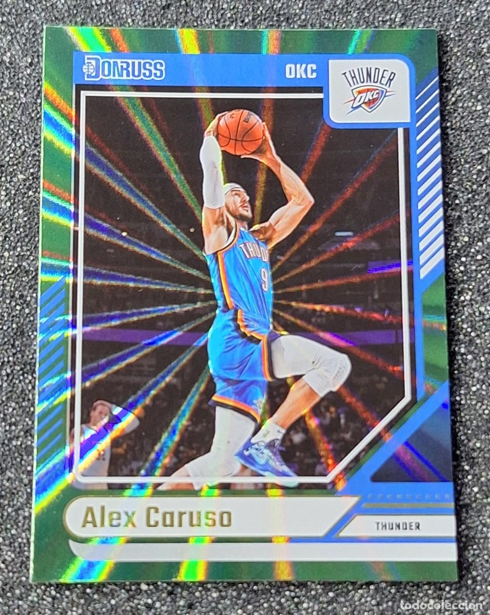 Sports collectibles: Alex Caruso Oklahoma City Thunder Panini Donruss Basketball Green Laser Holo