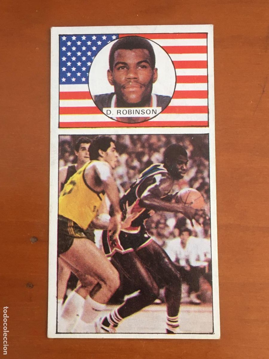 Coleccionismo deportivo: david robinson USA NBA cromo n&ordm; 150 baloncesto 1986 1987 merchante nunca pegado