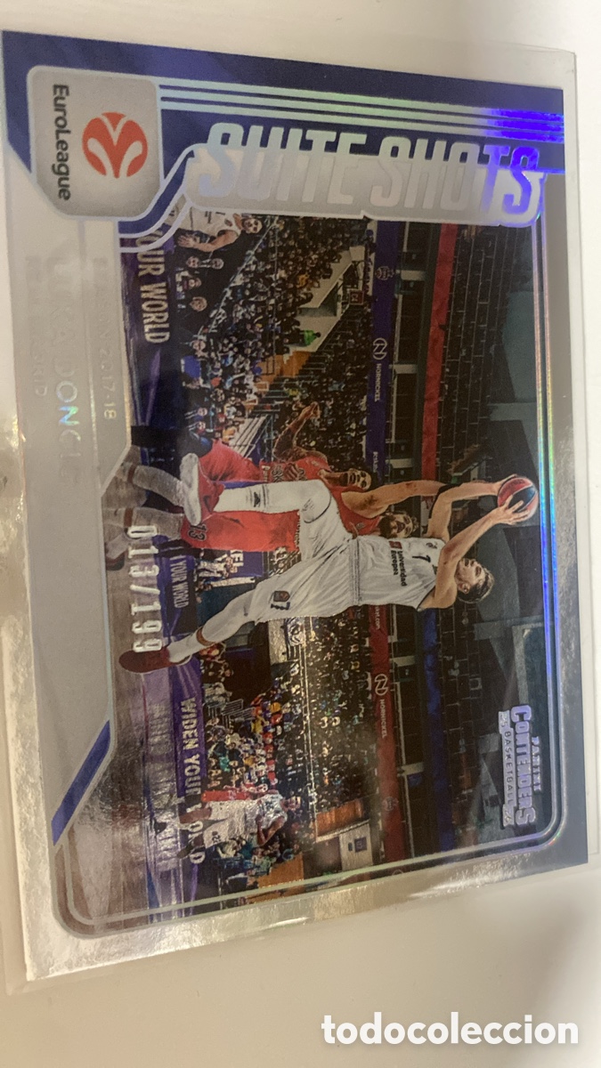 Coleccionismo deportivo: Luka Doncic Suite Shots /99 Panini Contenders EuroLeague Real Madrid