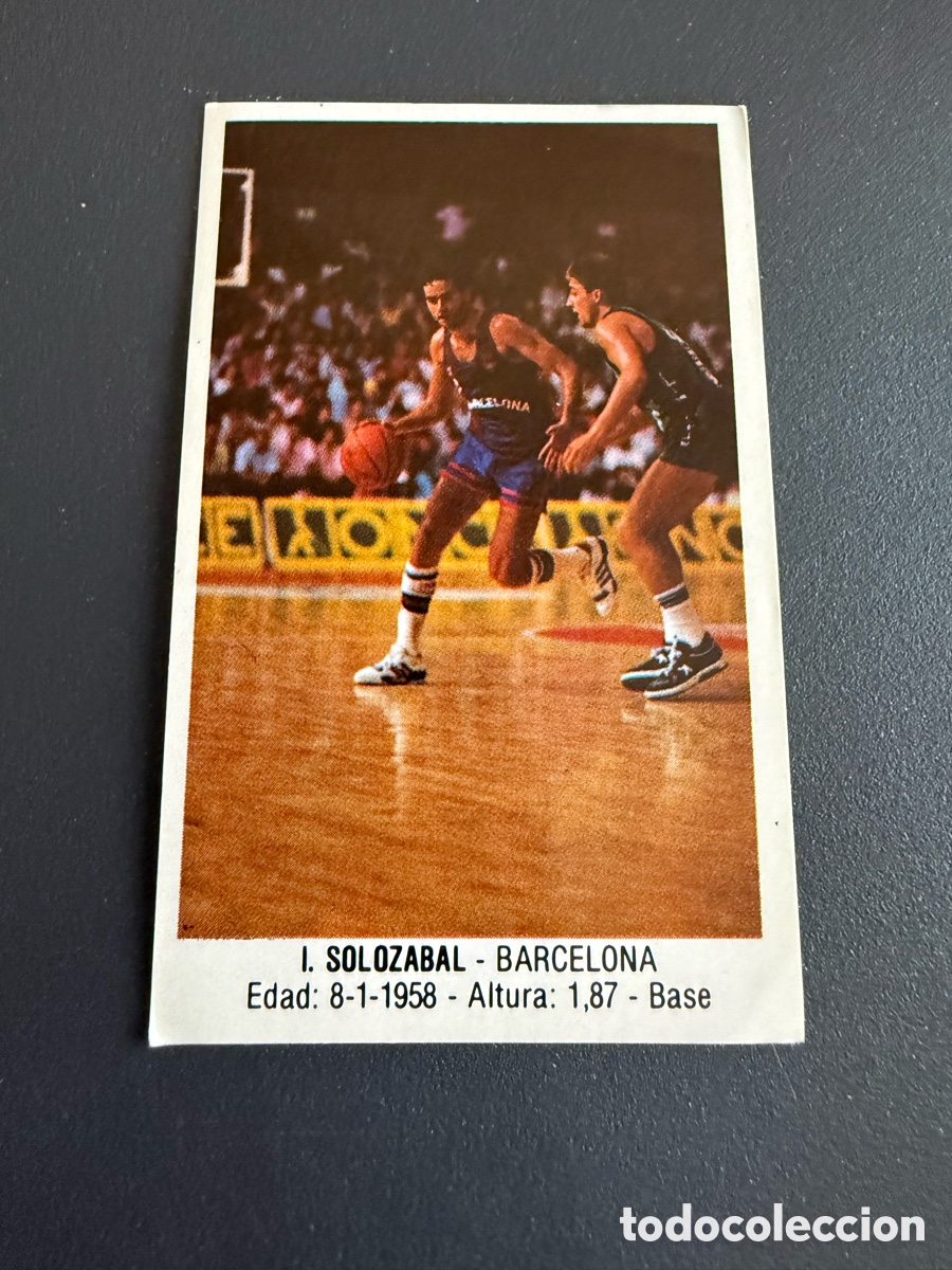 Coleccionismo deportivo: Cromo CONVERSE. 87-88. SOLOZABAL ( Barcelona ) 8