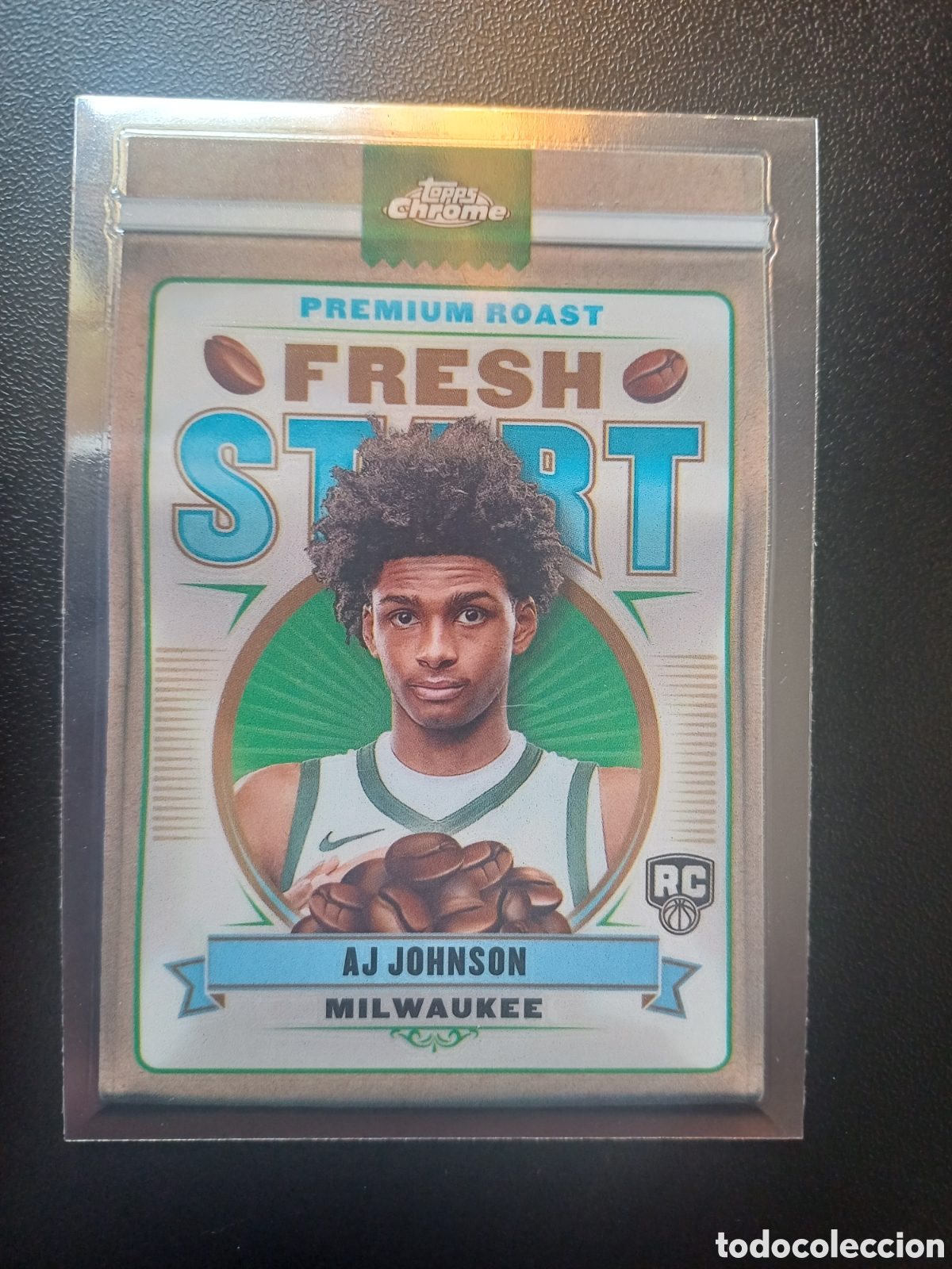 Coleccionismo deportivo: #FD-13 AJ JOHNSON MILWAUKEE FRESH START TOPPS CHROME NBA 2025