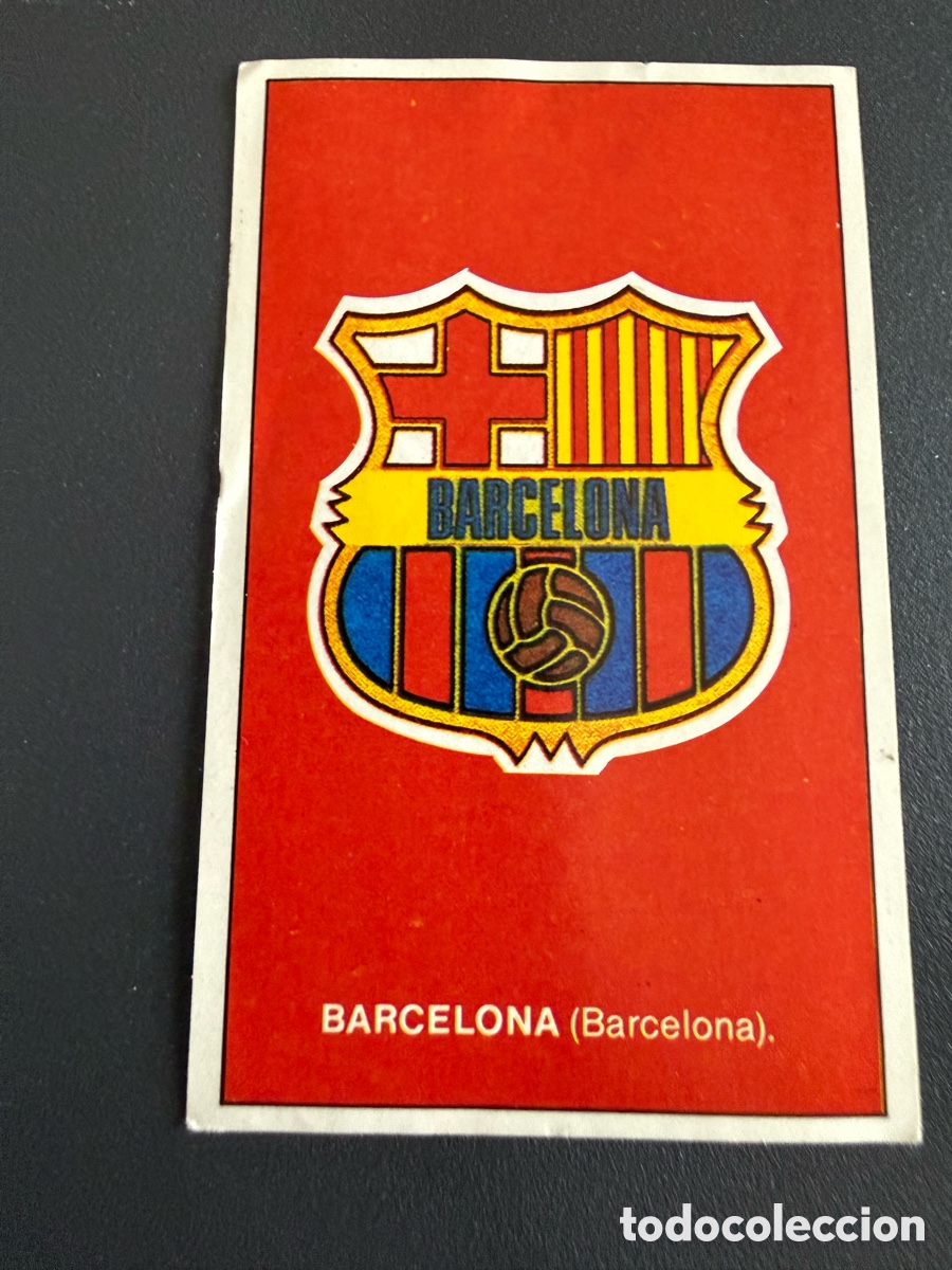 Coleccionismo deportivo: Cromo Merchante. Escudo BARCELONA. 199