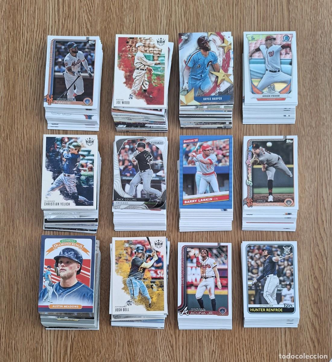 Coleccionismo deportivo: Lote 300 cards Baseball Beisbol MLB Panini Topps diferentes colecciones