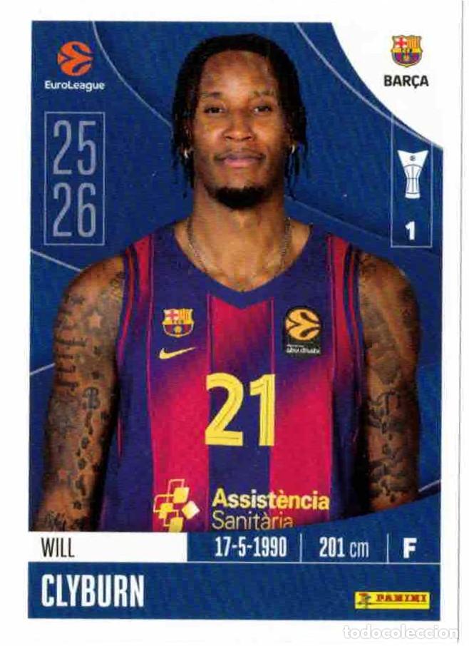 Coleccionismo deportivo: EUROLEAGUE 2025-26 - WILL CLYBURN - 156