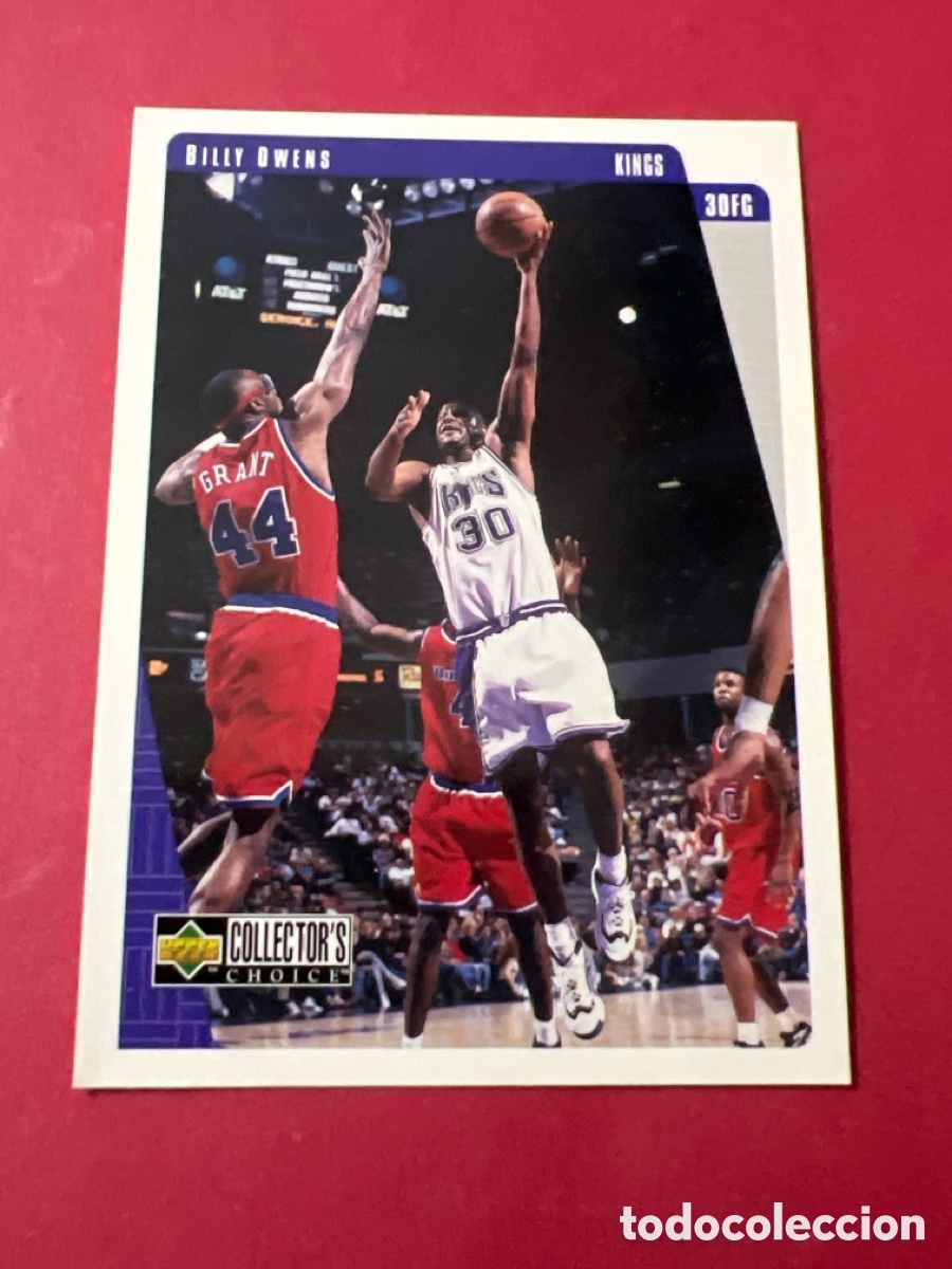 Collectionnisme sportif: C5559. 1997-98 Collector's Choice Billy Owens Sacramento Kings #123