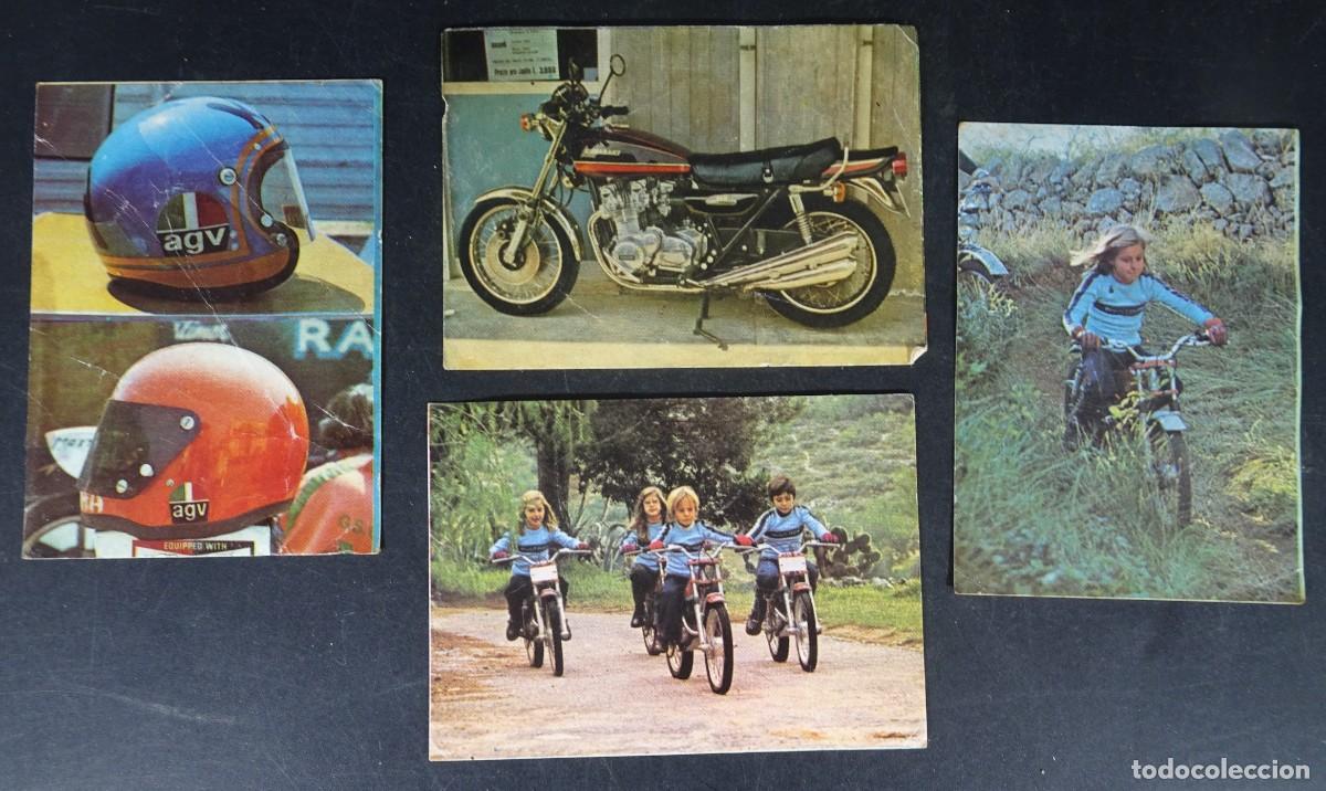Coleccionismo deportivo: MOTOCICLISMO LOTE DE 4 CROMOS BIMBO EL MUNDO DE LAS MOTOS , VER FOTOS