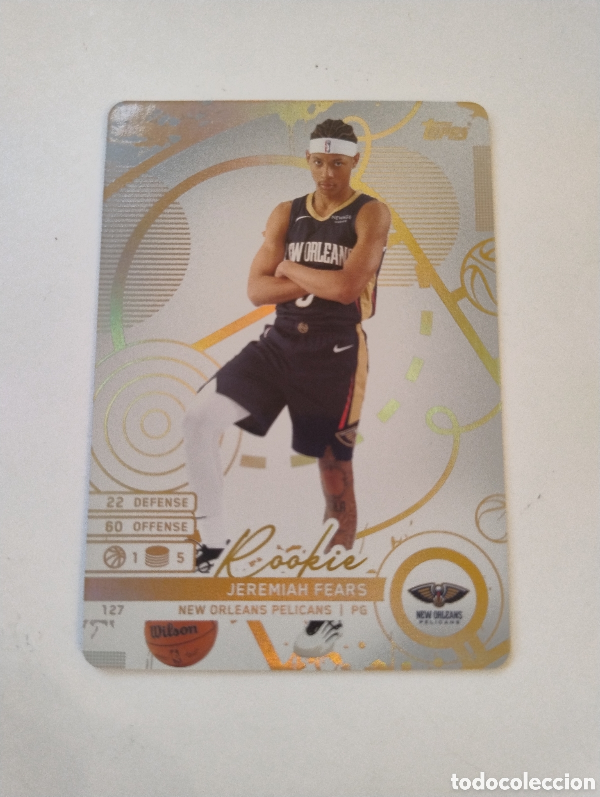 Collezionismo sportivo: 127 - Jeremiah Fears - New Orleans Pelicans - Topps Match Attax NBA 2025 - 2026 Rookie