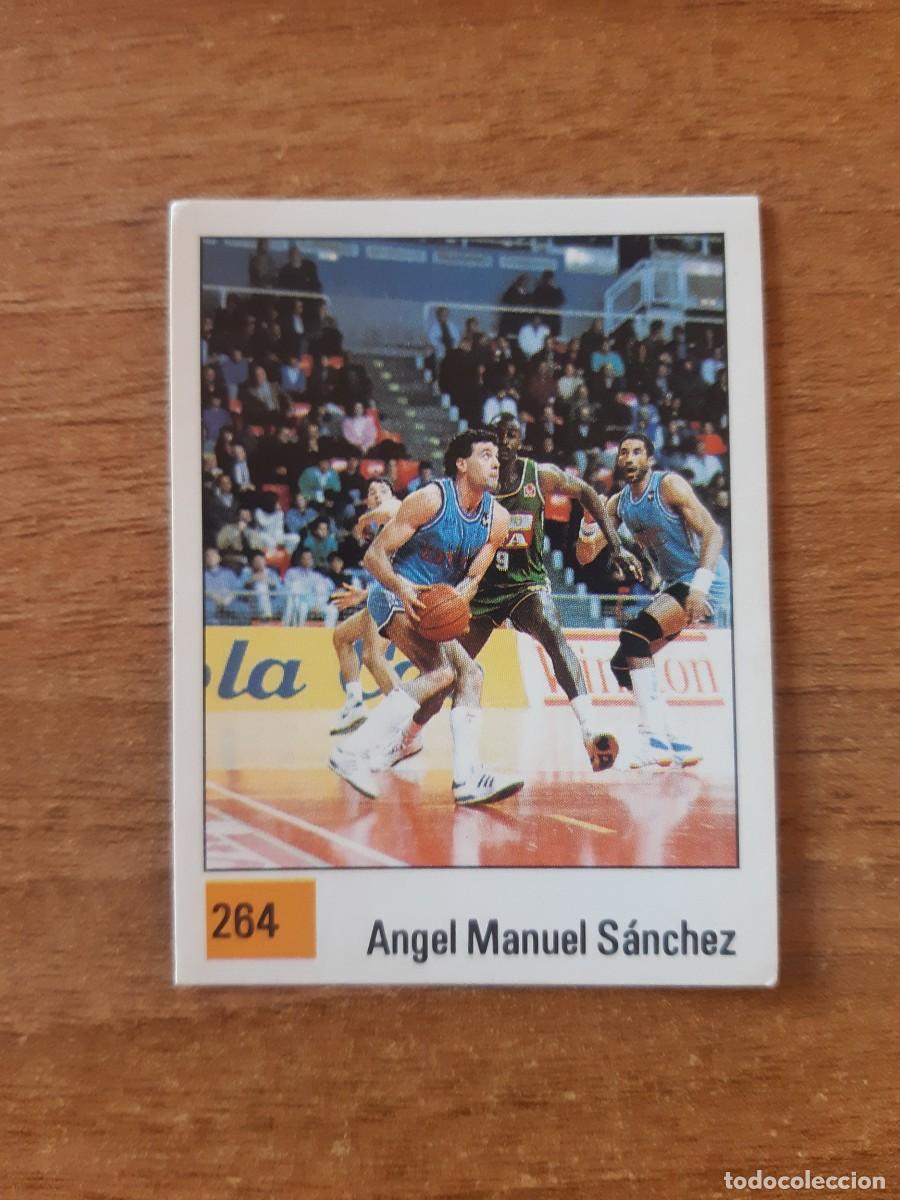 Collezionismo sportivo: N&deg;264 ANGEL MANUEL S&Aacute;NCHEZ ESTRELLAS LIGA ACB 1990 PANINI BASKET 90. NUNCA PEGADO, SIN PEGAR