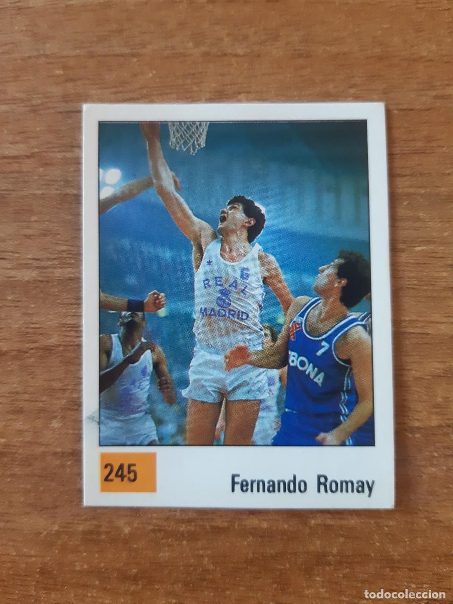 Coleccionismo deportivo: N&deg;245 FERNANDO ROMAY ESTRELLAS LIGA ACB 1990 PANINI BASKET 90. NUNCA PEGADO, SIN PEGAR