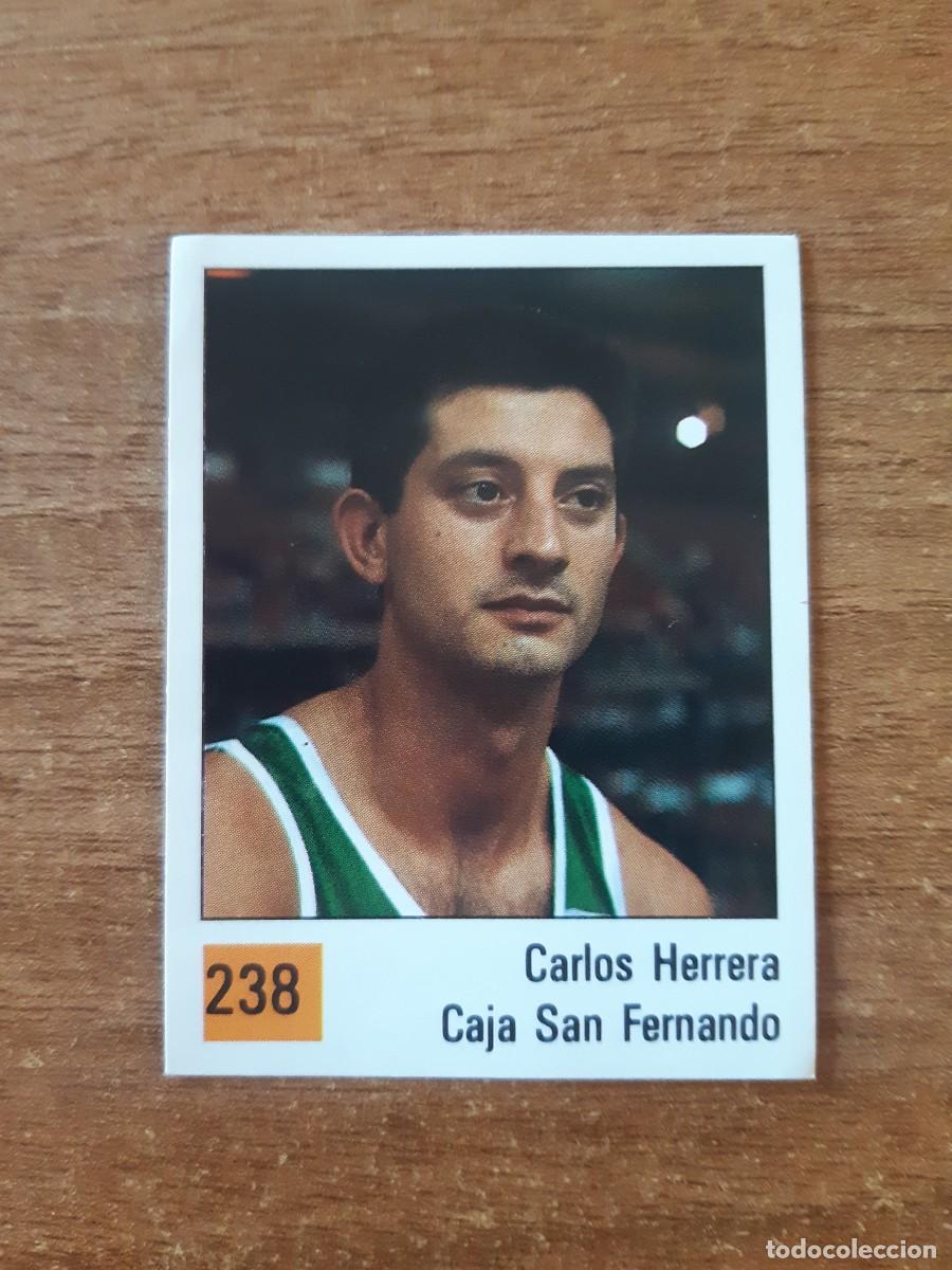 Coleccionismo deportivo: N&deg;238 CARLOS HERRERA CAJA SAN FERNANDO LIGA ACB 1990 PANINI BASKET 90. NUNCA PEGADO, SIN PEGAR
