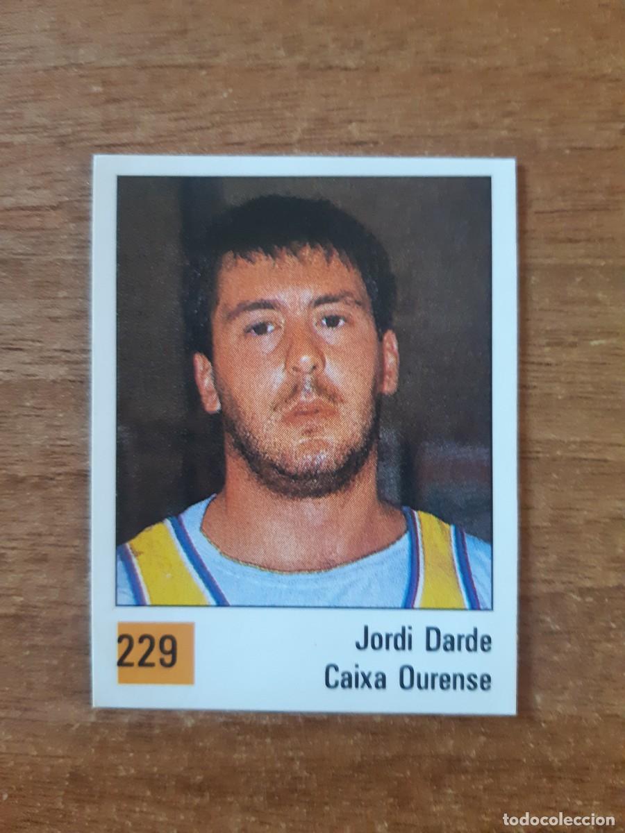 Coleccionismo deportivo: N&deg;229 JORDI DARDE CAIXA OURENSE LIGA ACB 1990 PANINI BASKET 90. NUNCA PEGADO, SIN PEGAR