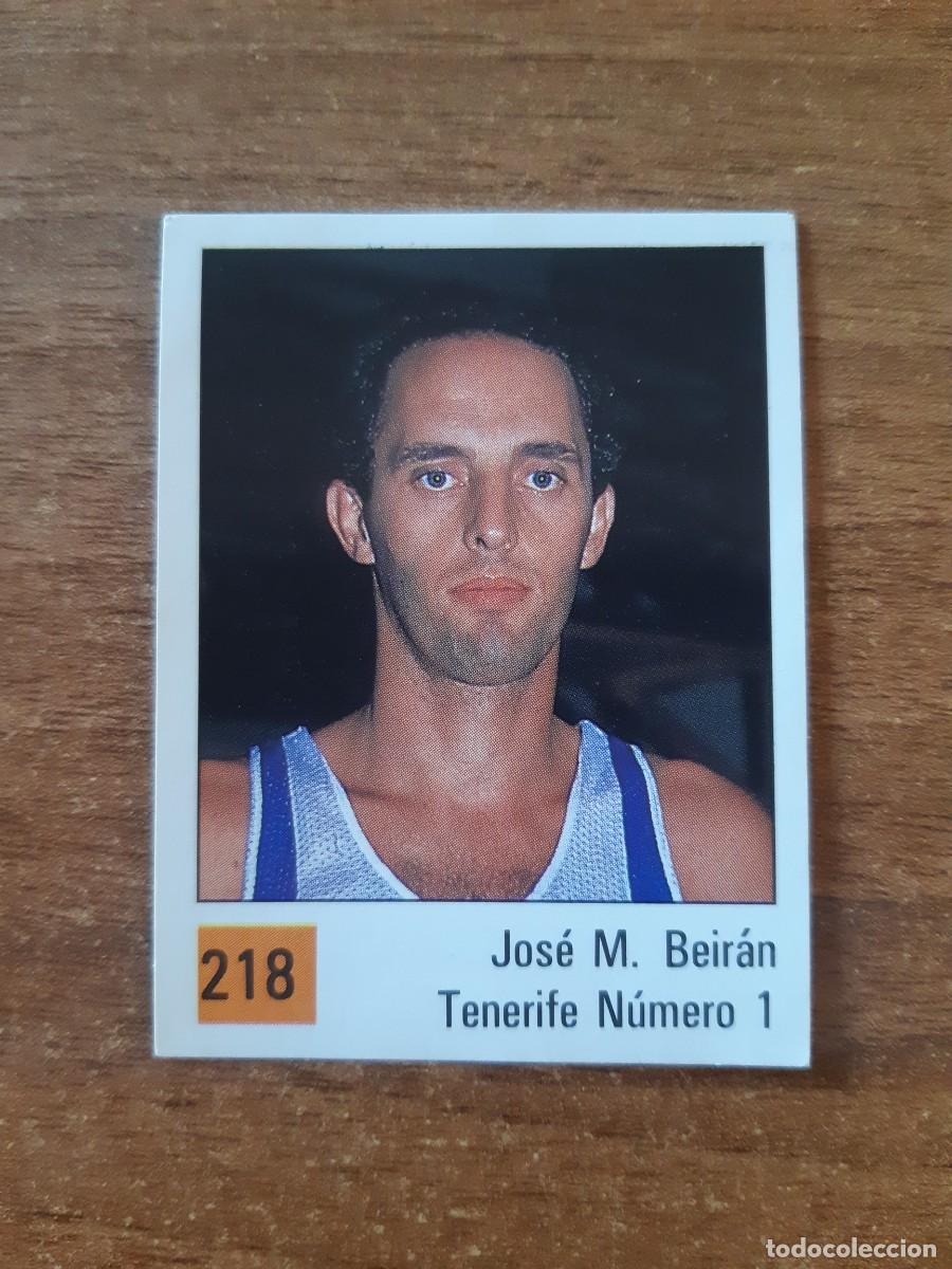 Coleccionismo deportivo: N&deg;218 JOS&Eacute; MANUEL BEIRAN TENERIFE N&Uacute;MERO 1 LIGA ACB 1990 PANINI BASKET 90. NUNCA PEGADO, SIN PEGAR