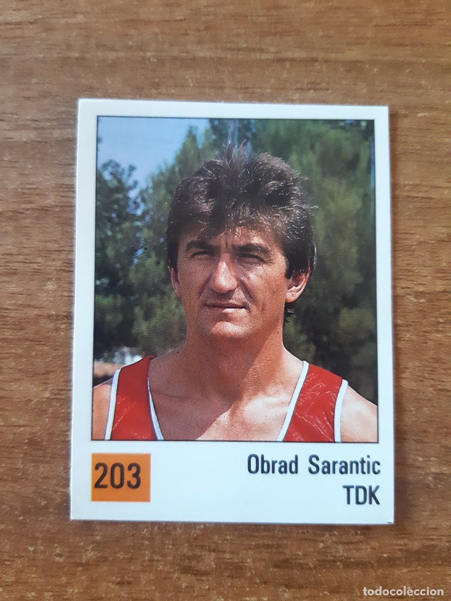 Sammelleidenschaft Sport: N&deg;203 OBRAD SARANTIC TDK MANRESA LIGA ACB 1990 PANINI BASKET 90. NUNCA PEGADO, SIN PEGAR