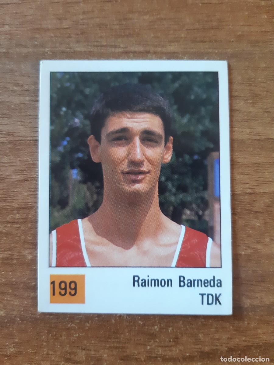 Colecionismo desportivo: N&deg;199 RAIMON BARNEDA TDK MANRESA LIGA ACB 1990 PANINI BASKET 90. NUNCA PEGADO, SIN PEGAR