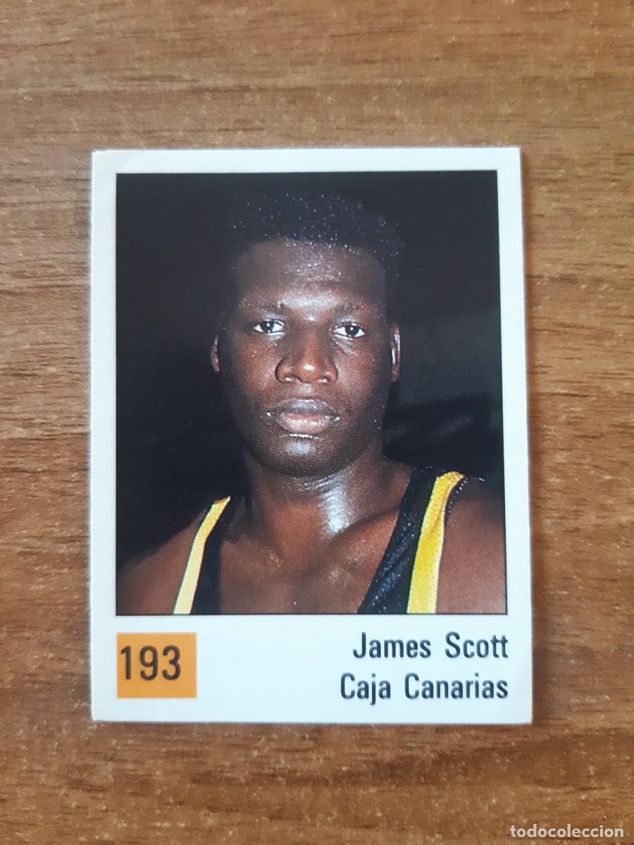 Colecionismo desportivo: N&deg;193 JAMES SCOTT CAJA CANARIAS LIGA ACB 1990 PANINI BASKET 90. NUNCA PEGADO, SIN PEGAR