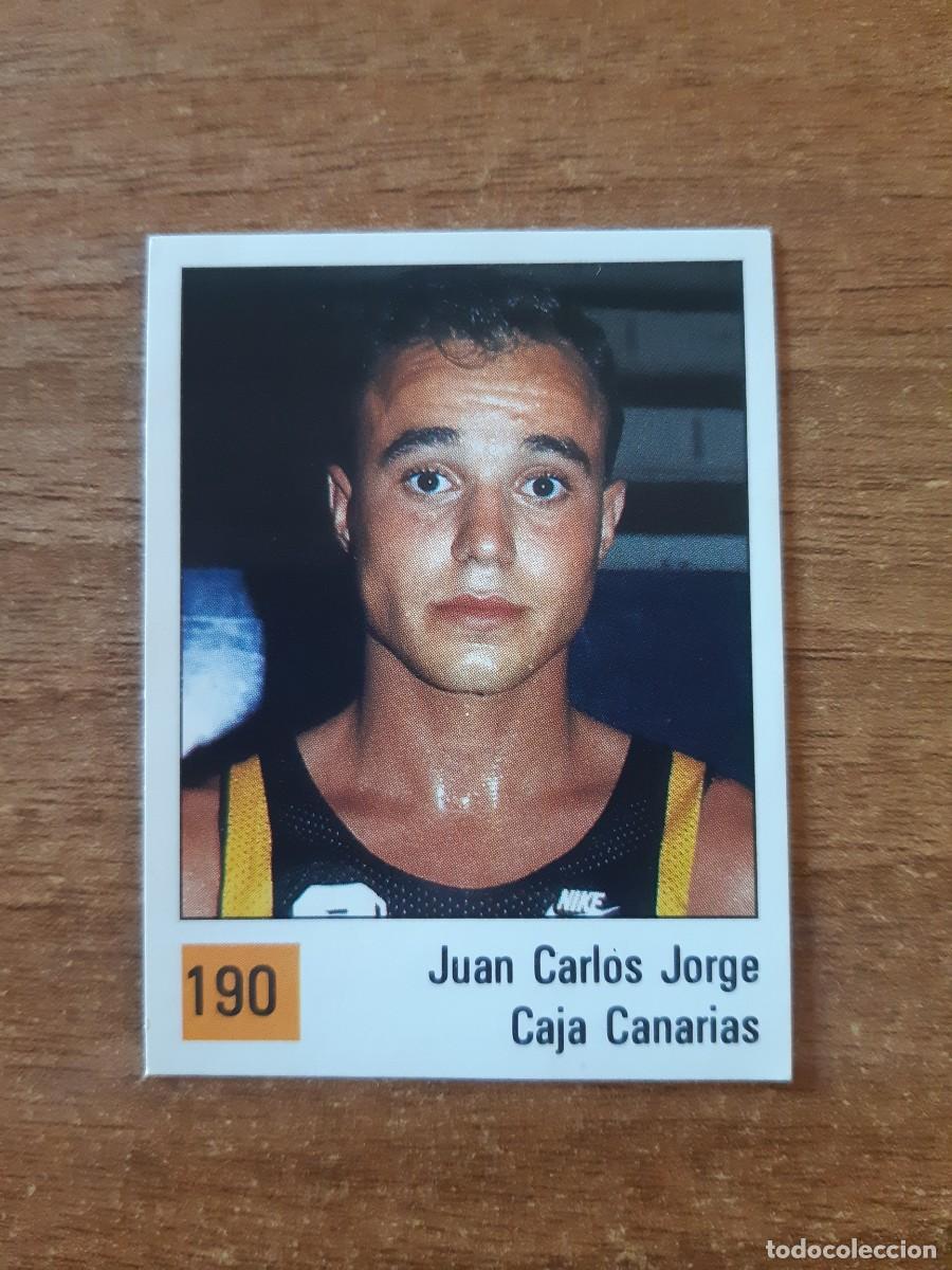 Sammelleidenschaft Sport: N&deg;190 JUAN CARLOS JORGE CAJA CANARIAS LIGA ACB 1990 PANINI BASKET 90. NUNCA PEGADO, SIN PEGAR