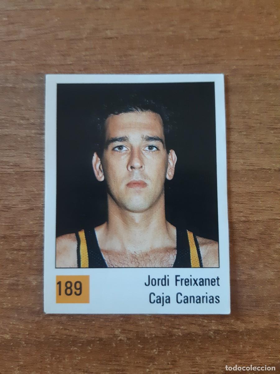 Coleccionismo deportivo: N&deg;189 JORDI FREIXANET CAJA CANARIAS LIGA ACB 1990 PANINI BASKET 90. NUNCA PEGADO, SIN PEGAR
