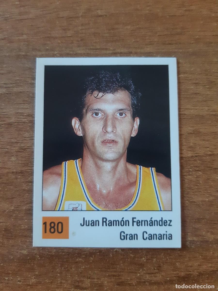 Colecionismo desportivo: N&deg;180 JUAN RAM&Oacute;N FERN&Aacute;NDEZ GRAN CANARIA LIGA ACB 1990 PANINI BASKET 90. NUNCA PEGADO, SIN PEGAR