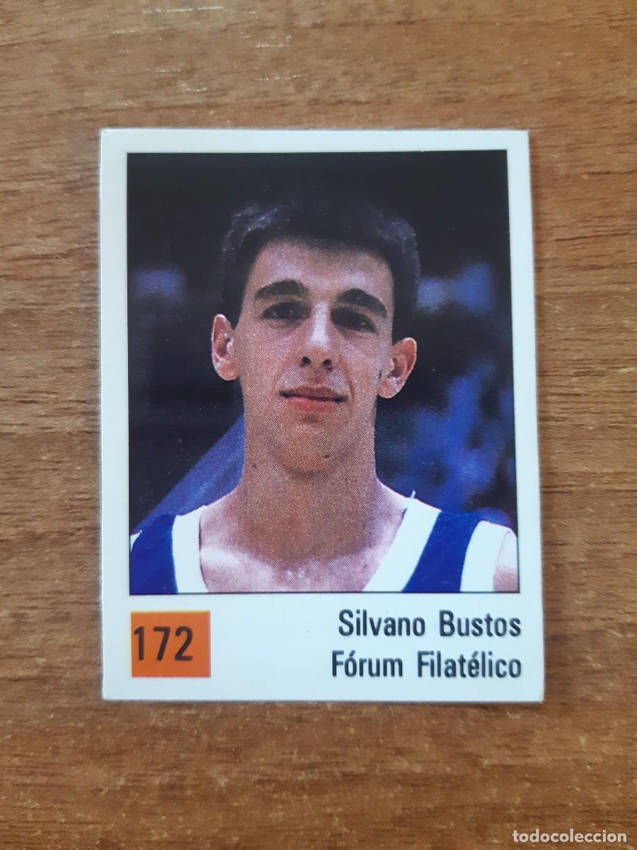 Collectionnisme sportif: N&deg;172 SILVANO BUSTOS F&Oacute;RUM FILAT&Eacute;LICO LIGA ACB 1990 PANINI BASKET 90. NUNCA PEGADO, SIN PEGAR