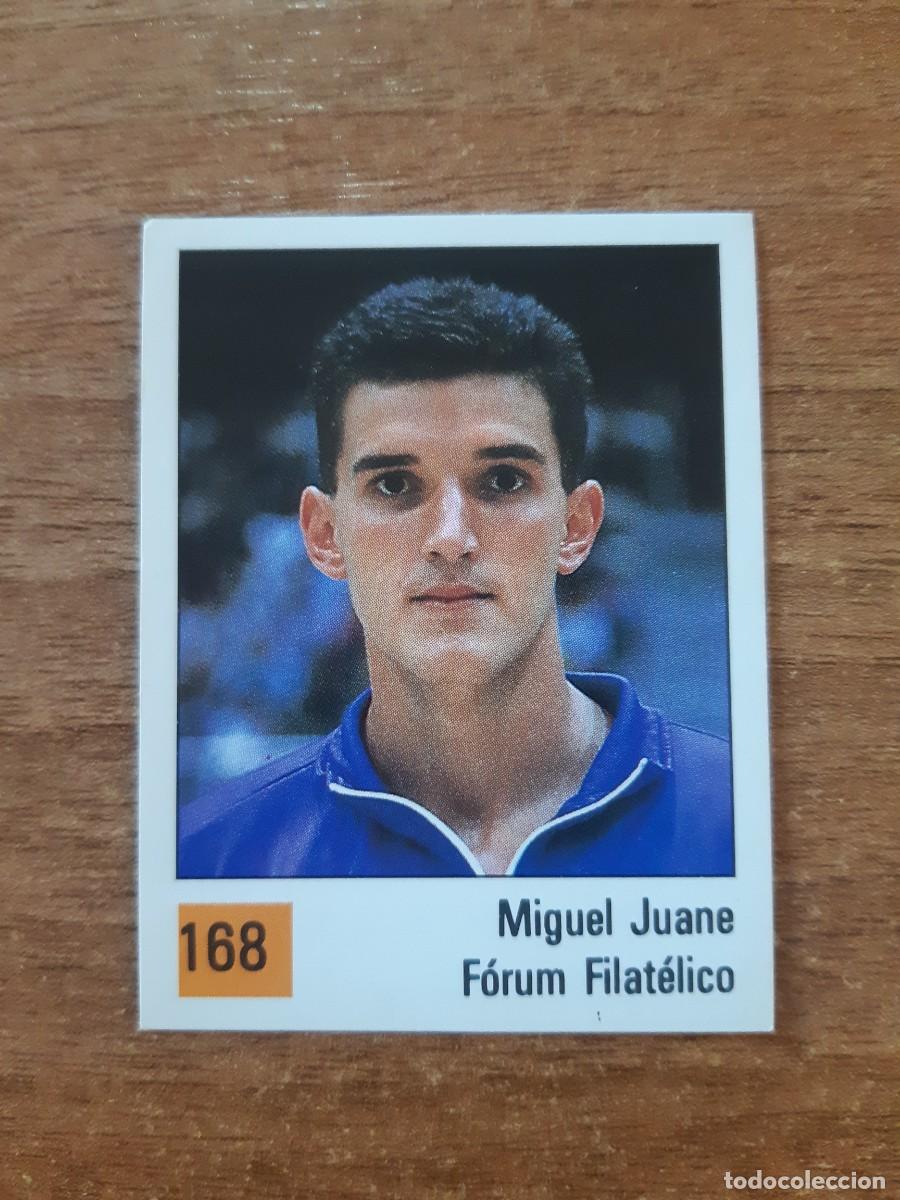 Collectionnisme sportif: N&deg;168 MIGUEL JUANE F&Oacute;RUM FILAT&Eacute;LICO LIGA ACB 1990 PANINI BASKET 90. NUNCA PEGADO, SIN PEGAR