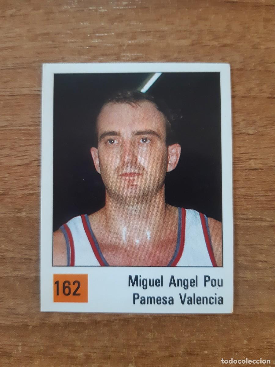 Coleccionismo deportivo: N&deg;162 MIGUEL &Aacute;NGEL POU PAMESA VALENCIA LIGA ACB 1990 PANINI BASKET 90. NUNCA PEGADO, SIN PEGAR