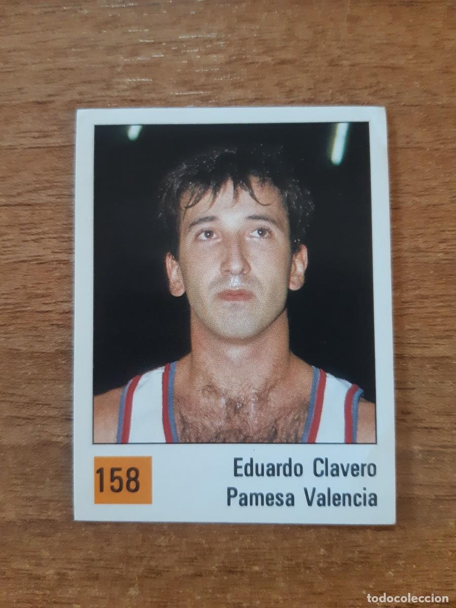 Coleccionismo deportivo: N&deg;158 EDUARDO CLAVERO PAMESA VALENCIA LIGA ACB 1990 PANINI BASKET 90. NUNCA PEGADO, SIN PEGAR