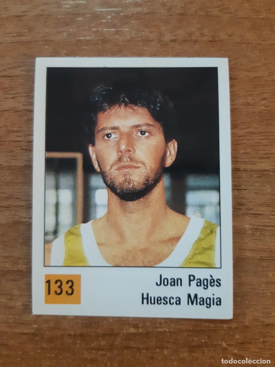 Collectionnisme sportif: N&deg;133 JOAN PAGES HUESCA MAGIA LIGA ACB 1990 PANINI BASKET 90. NUNCA PEGADO, SIN PEGAR